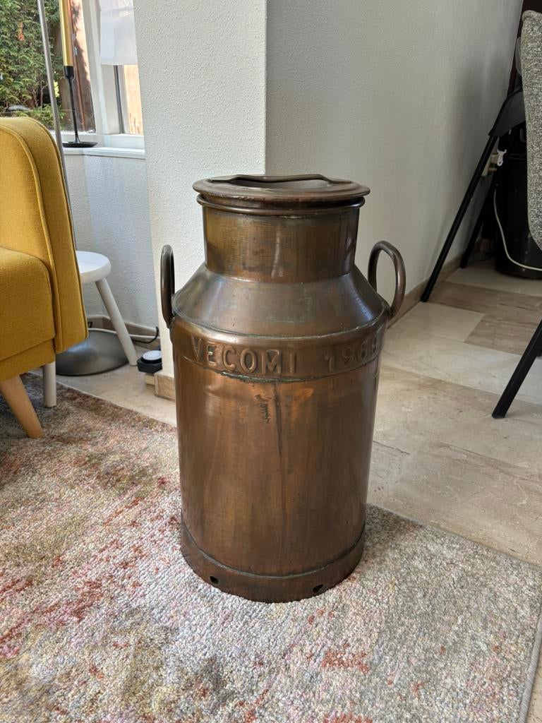 vintage Vecomi melkbus 1968 verkoperd, Antiek en Kunst, Antiek | Koper en Brons, Ophalen, Koper