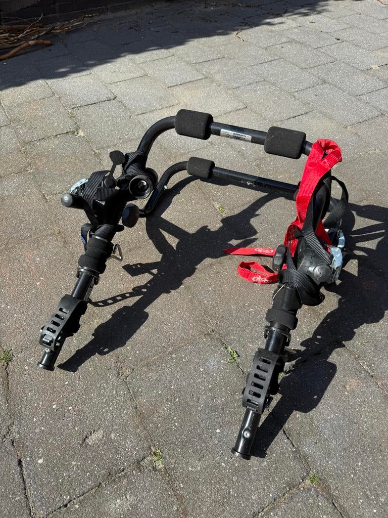 Halfords Fietsendrager voor 2 fietsen - Achterklep, Auto diversen, Fietsendragers, Ophalen of Verzenden, 2 fietsen, Gebruikt, Achterklepdrager