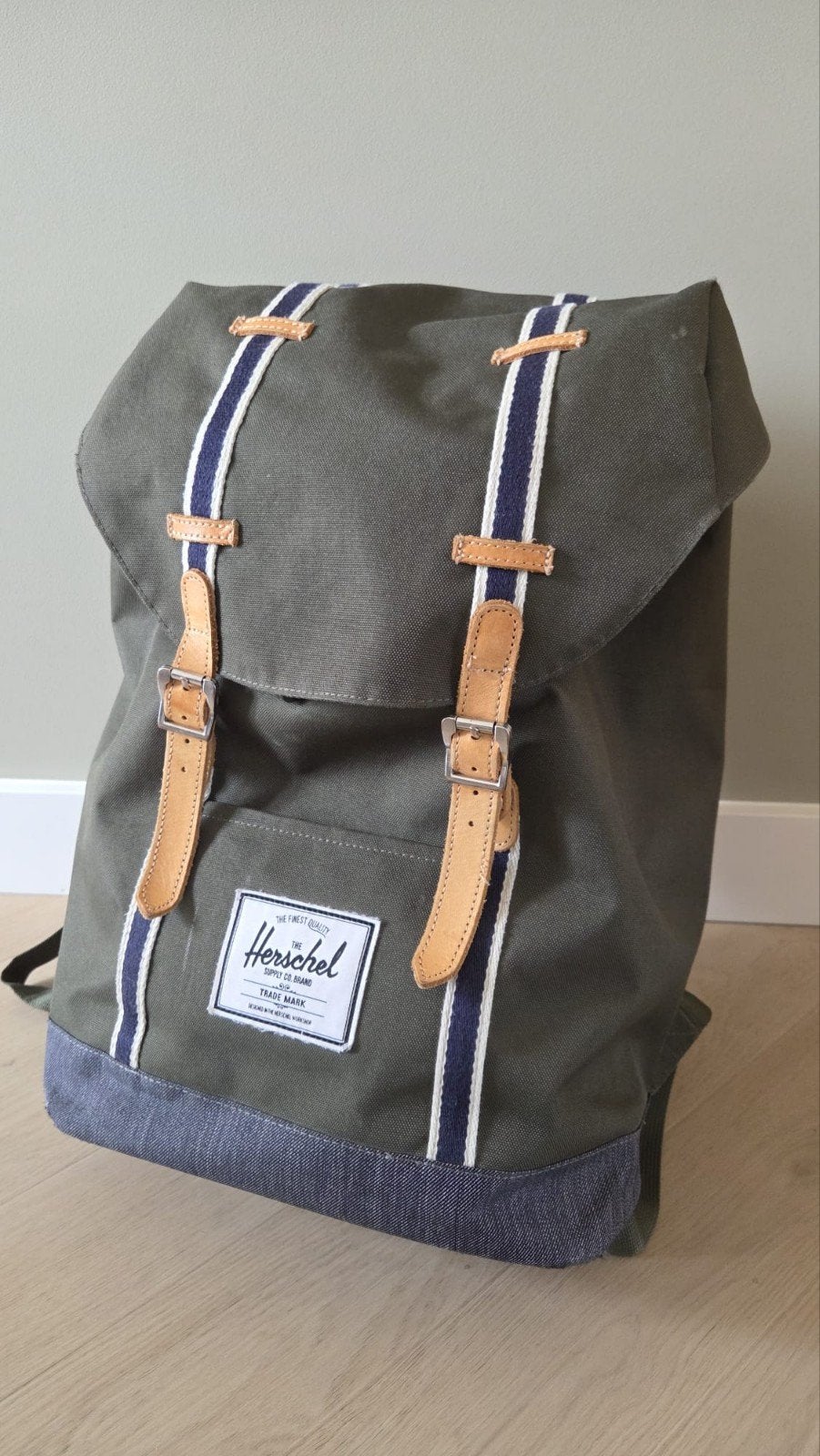 Herschel Retreat Rugzak - Offset Donkergroen, 15 inch, Ophalen of Verzenden, Gevoerd laptopvak, Overige merken