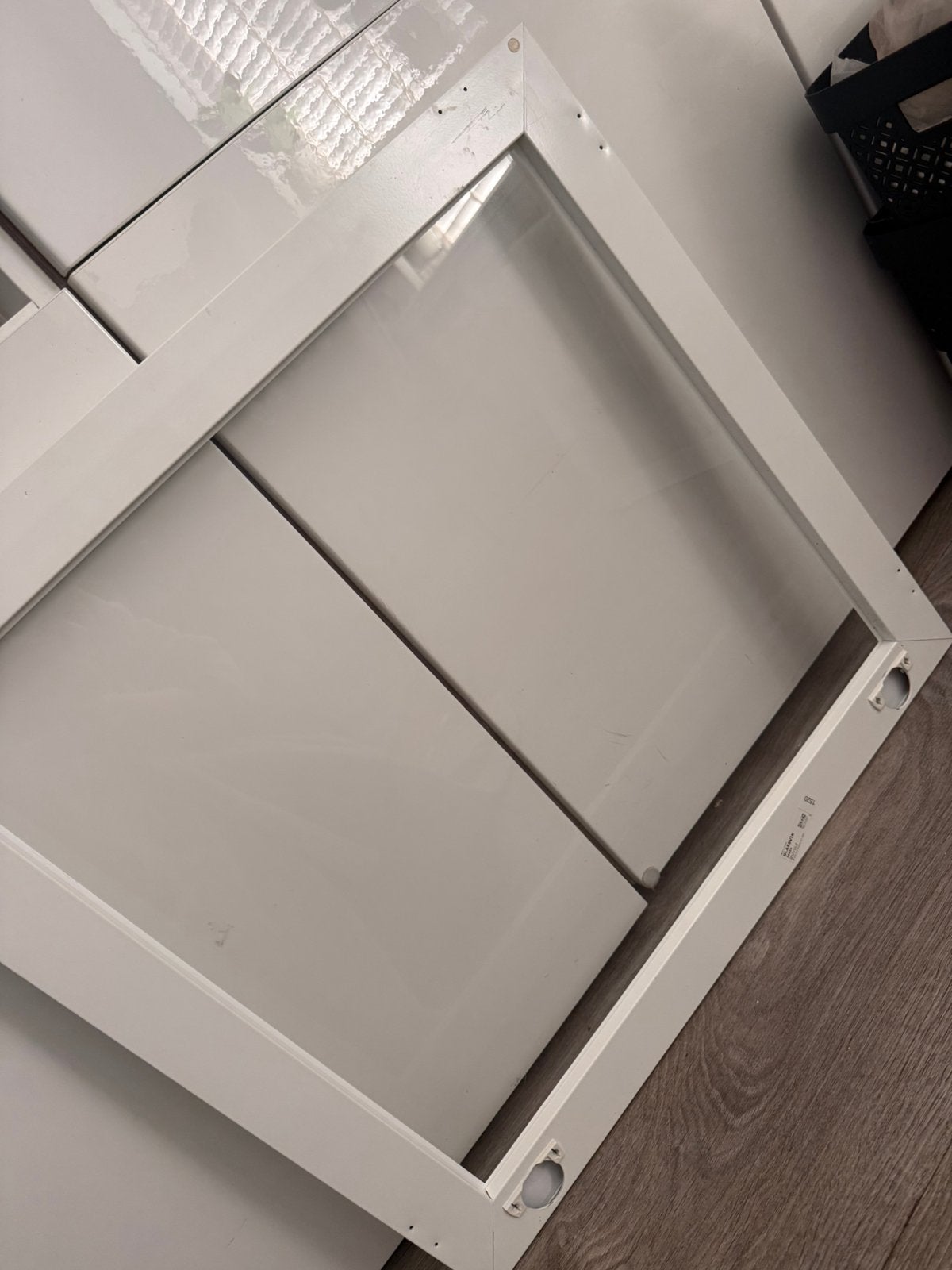 3x Vitrinedeuren | Ikea | 60x64 | wit/helder glas, Minder dan 100 cm, 25 tot 50 cm, 50 tot 100 cm, Ophalen of Verzenden