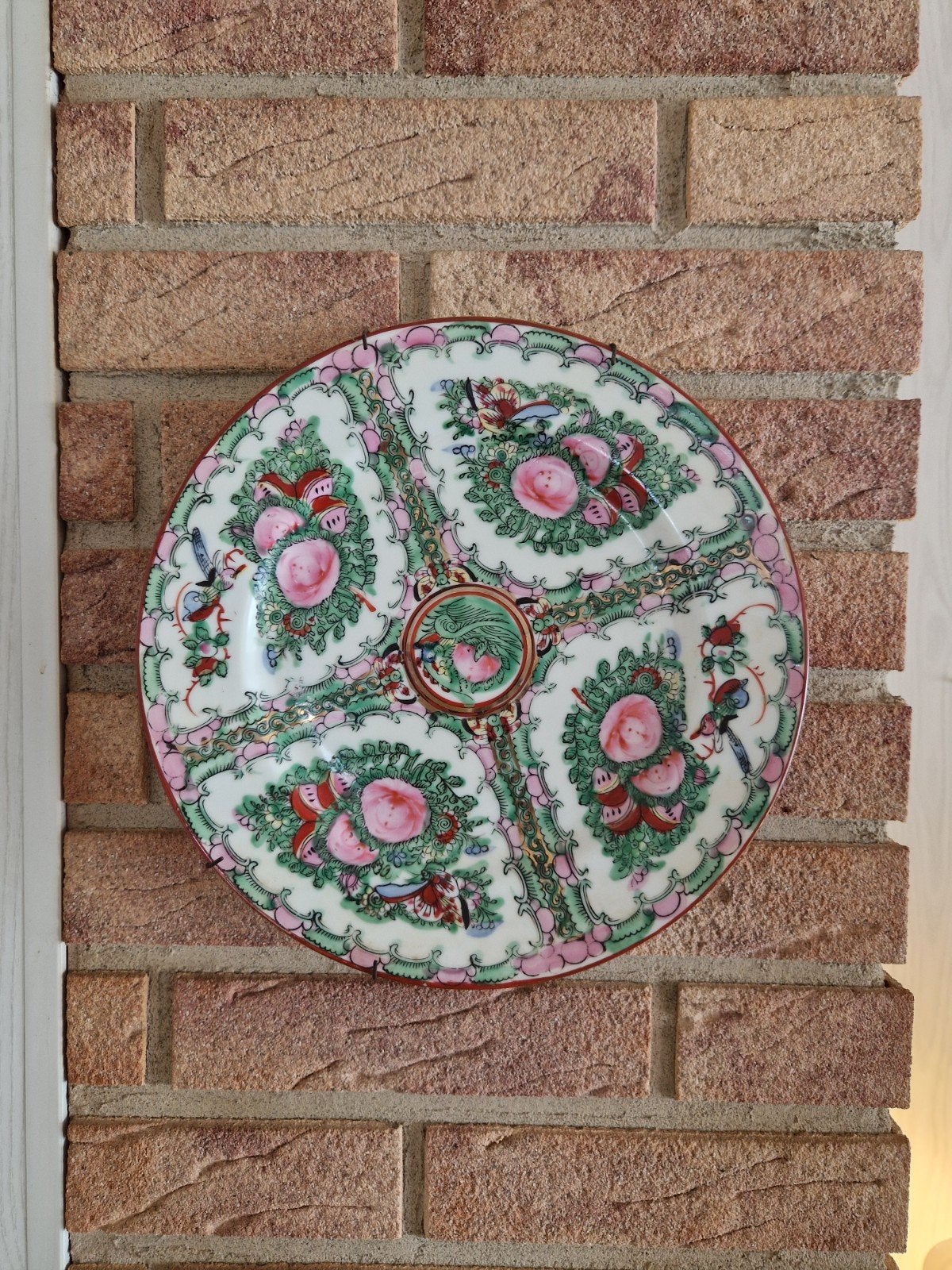 Antiek Chinees wandbord Famille Rose, Ophalen