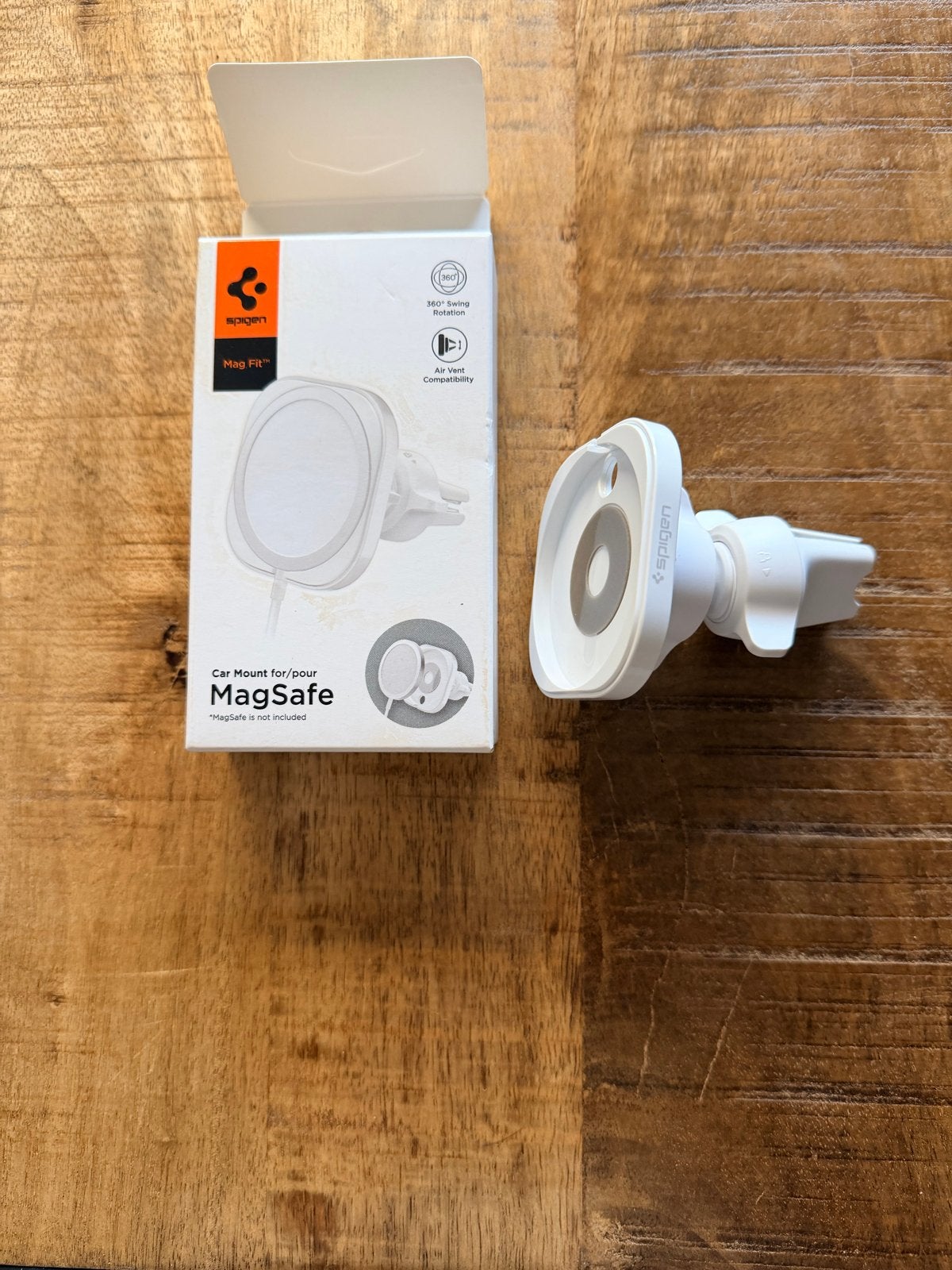 Spigen Mag Fit MagSafe Autohouder voor ventilatierooster, Ophalen of Verzenden, Nieuw