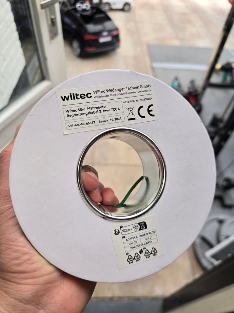 Wiltec Begrenzingskabel 50 meter voor Robotmaaier, Ophalen of Verzenden, Nieuw, Overige materialen, Overige typen