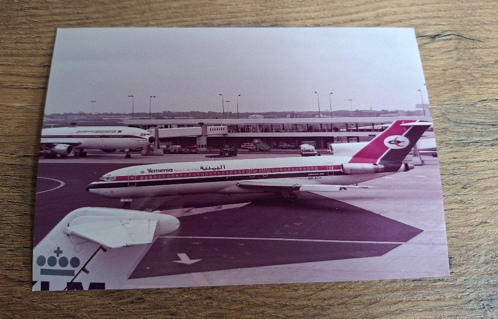 Yemenia Boeing 727-200 foto - Luchtvaart, Ophalen of Verzenden, Zo goed als nieuw, Kaart, Foto of Prent