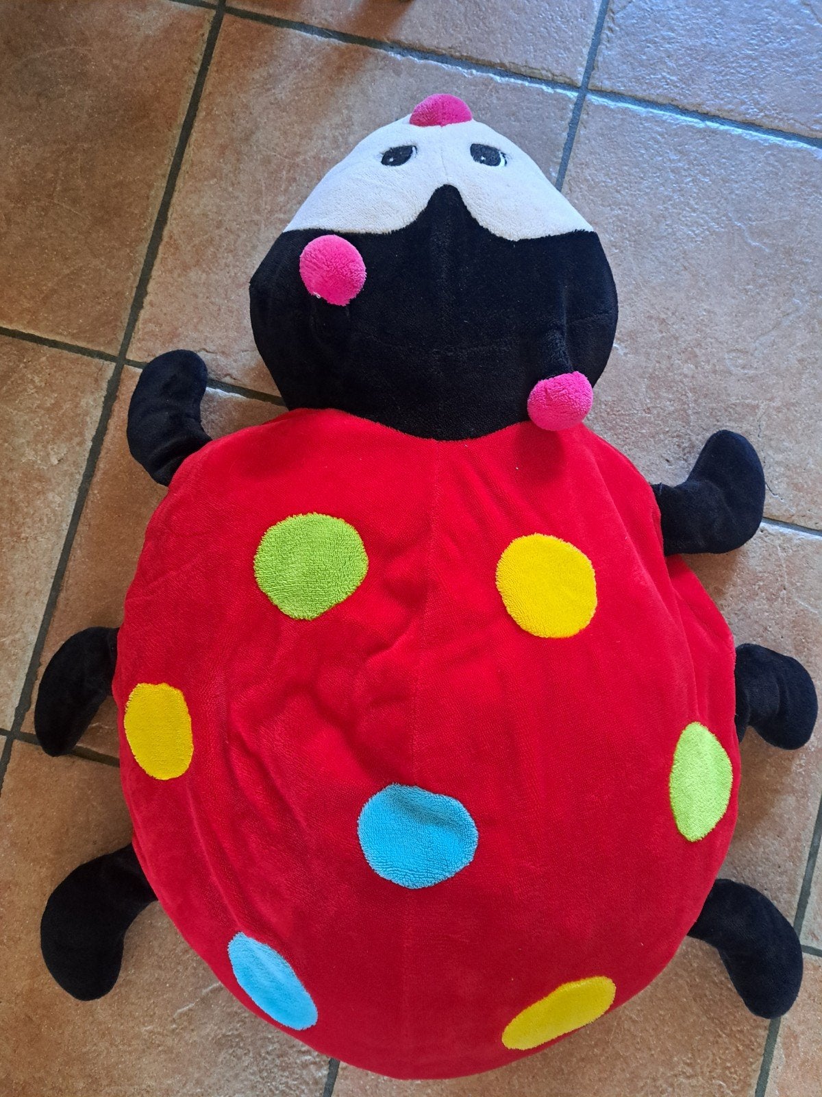 Nieuw Groot Lieveheersbeestje kussen +/-80cm bij 50cm, Ophalen of Verzenden, Nieuw, Overige typen