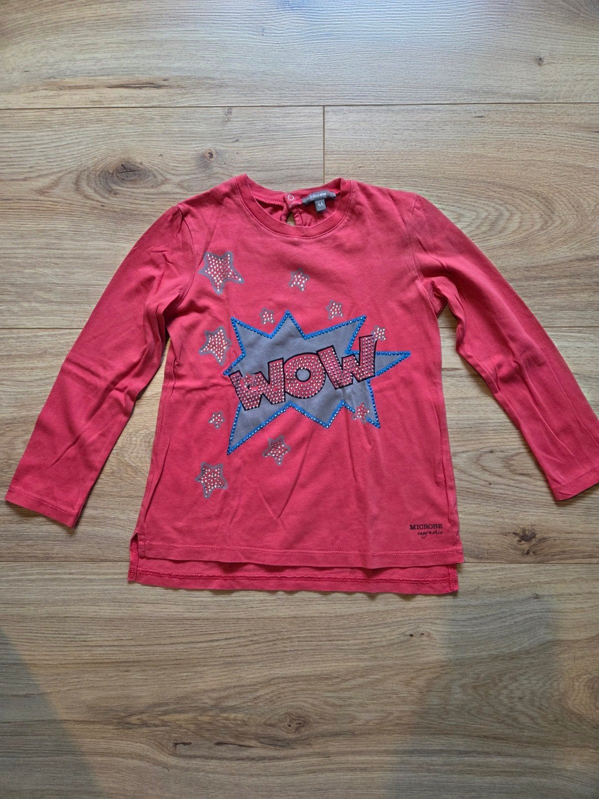 Longsleeve Microbe, maat 4, Meisje, Ophalen of Verzenden, Shirt of Longsleeve, Microbe