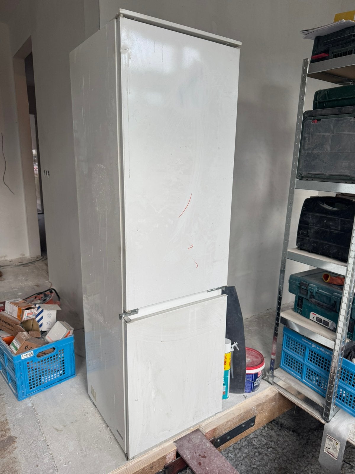 Zanussi inbouw koelkast met vriezer, Gebruikt, 200 liter of meer, Met aparte vriezer, 45 tot 60 cm