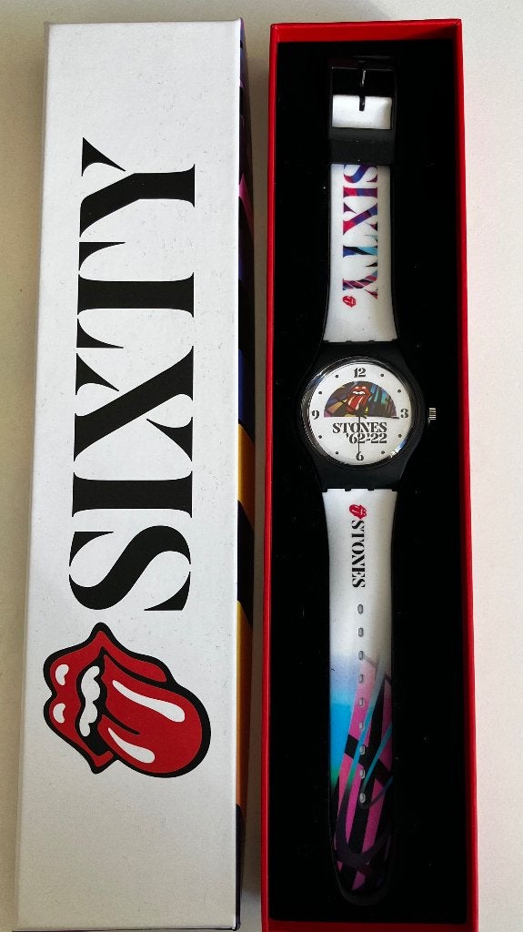 MP719A Rolling Stones Sixty VIP horloge  nieuw in doos €50, Overige merken, Kunststof, Polshorloge, Nieuw