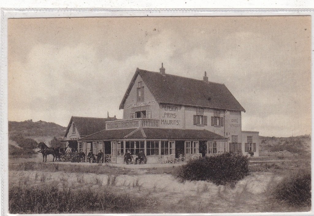 Bergen aan Zee-Hotel Prins Maurits circa 1915, Ophalen of Verzenden, Voor 1920, Ongelopen, Noord-Holland