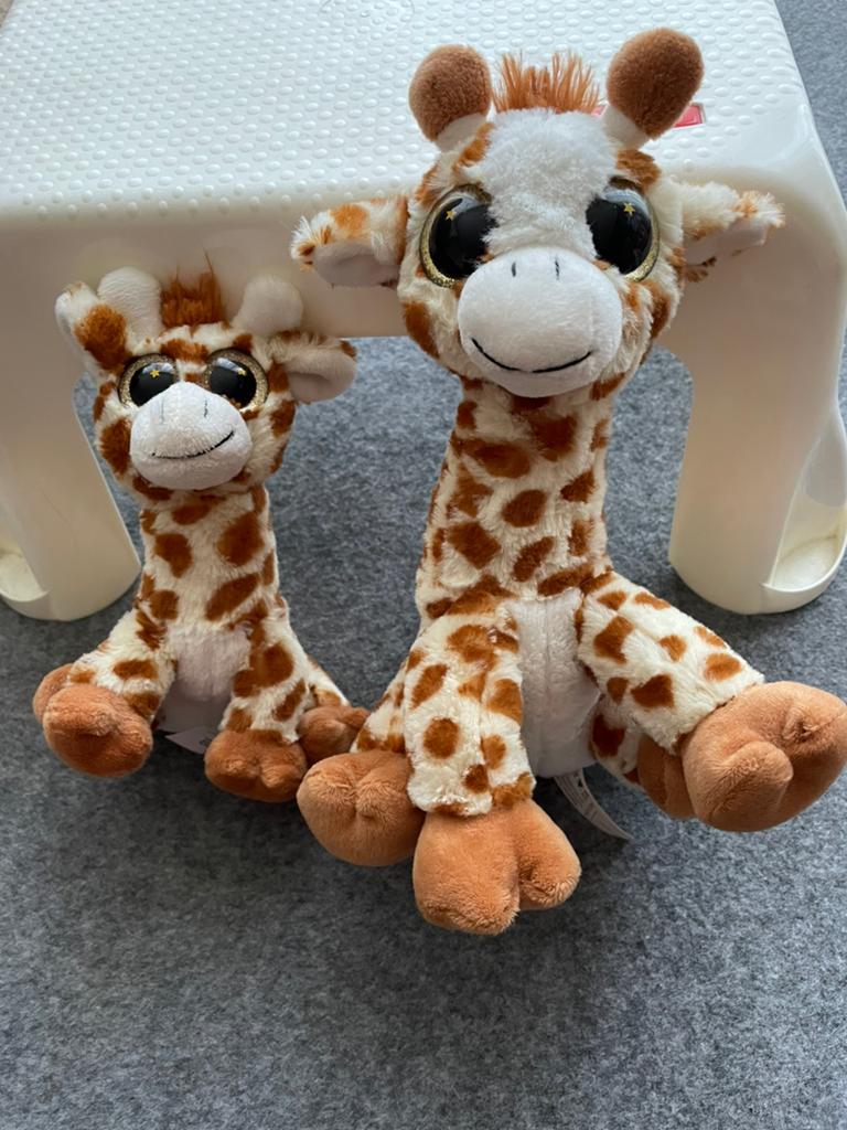 2 Schattige Giraffen Knuffels., Verzenden, Zo goed als nieuw, Giraf