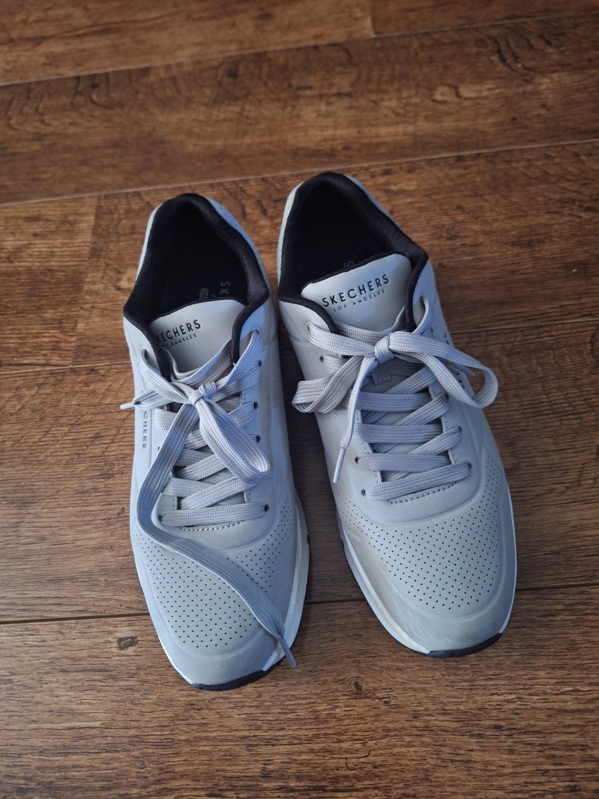Skechers schoenen lichtgrijs, maat 45, Overige kleuren, Ophalen of Verzenden, Zo goed als nieuw, Skechers