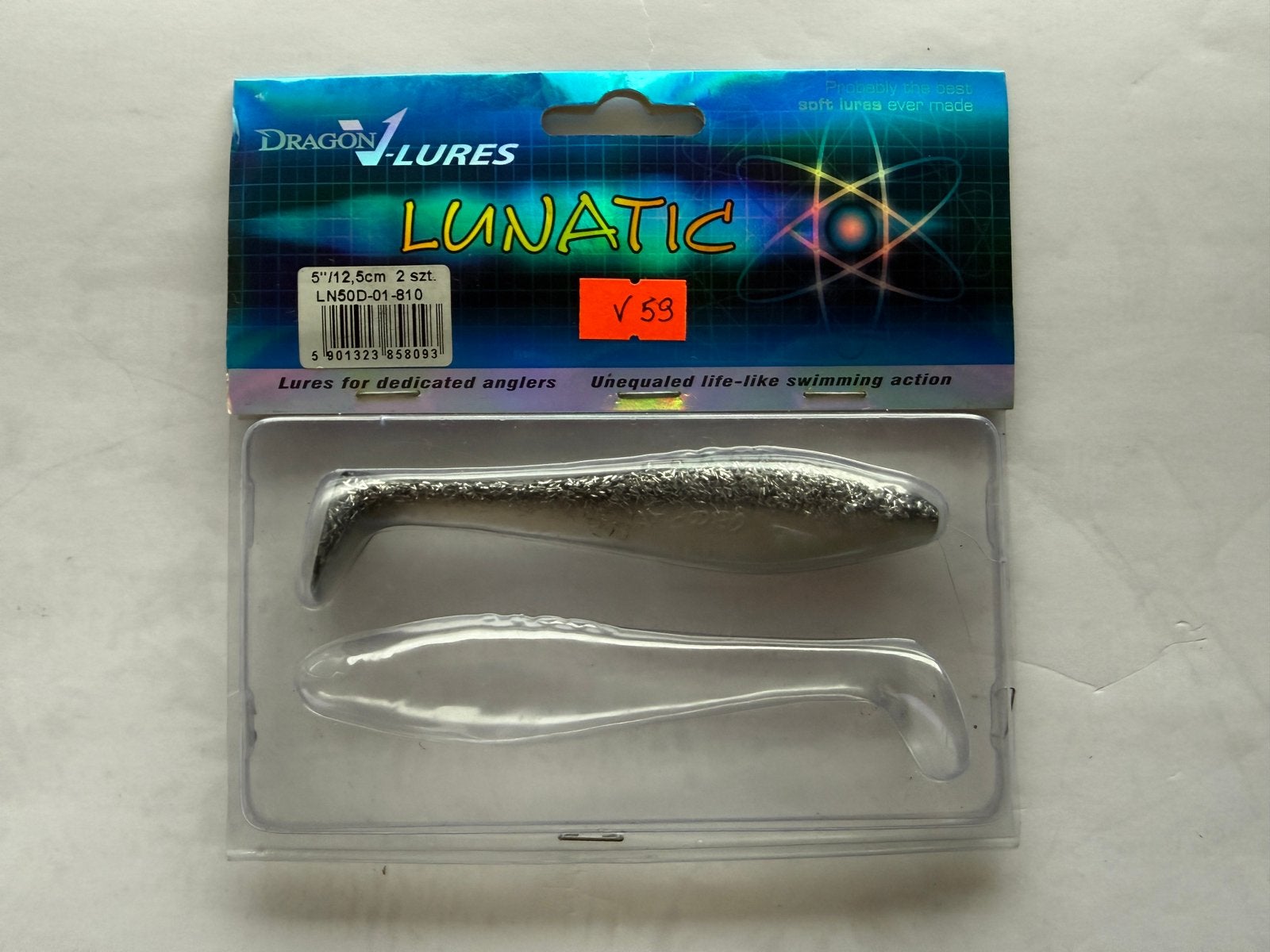 Dragon V-Lures Lunatic 12,5cm 16g softbait V59, Watersport en Boten, Ophalen of Verzenden, Zo goed als nieuw, Overige typen