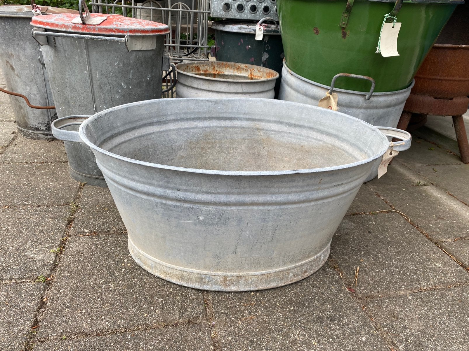 Mooi zinken wasteil, Ophalen