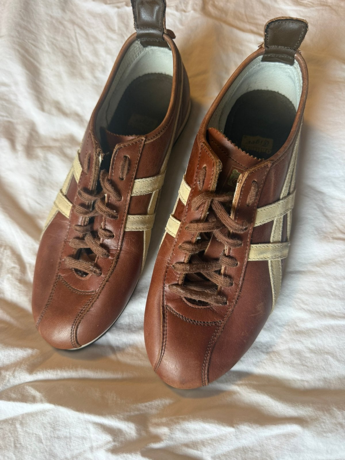 Onitsuka Tiger HL608 Leather Vintage  NIEUW – EU 40 Zeldzaam, Bruin, Nieuw, Ophalen of Verzenden, Sneakers of Gympen