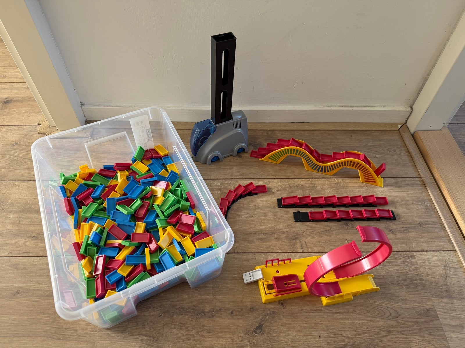 Grote set Domino Express incl. Track Creator, Ophalen of Verzenden, Gebruikt