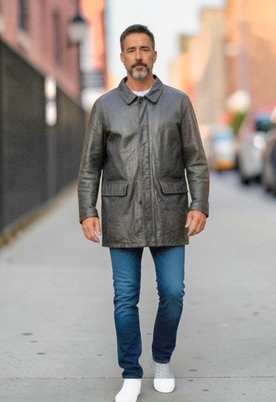 HUGO BOSS Zwarte Leren Halflange Jas - Maat L/XL✨️✨️, Zwart, Maat 56/58 (XL), Ophalen of Verzenden, Hugo Boss
