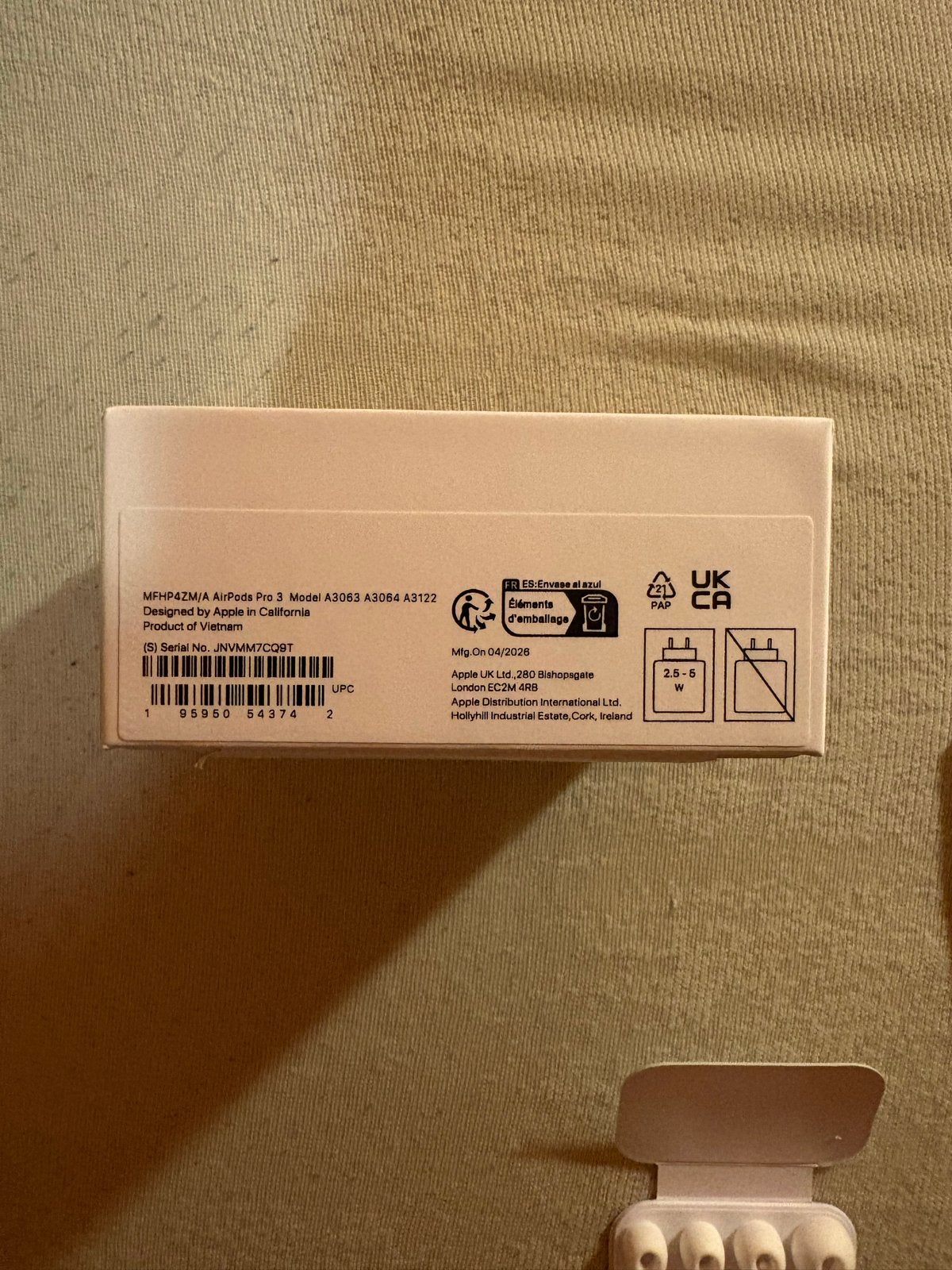 Apple AirPods Pro 3 - Zo goed als nieuw( bonnetje erbij, Telecommunicatie, Mobiele telefoons | Oordopjes, In gehoorgang (in-ear)