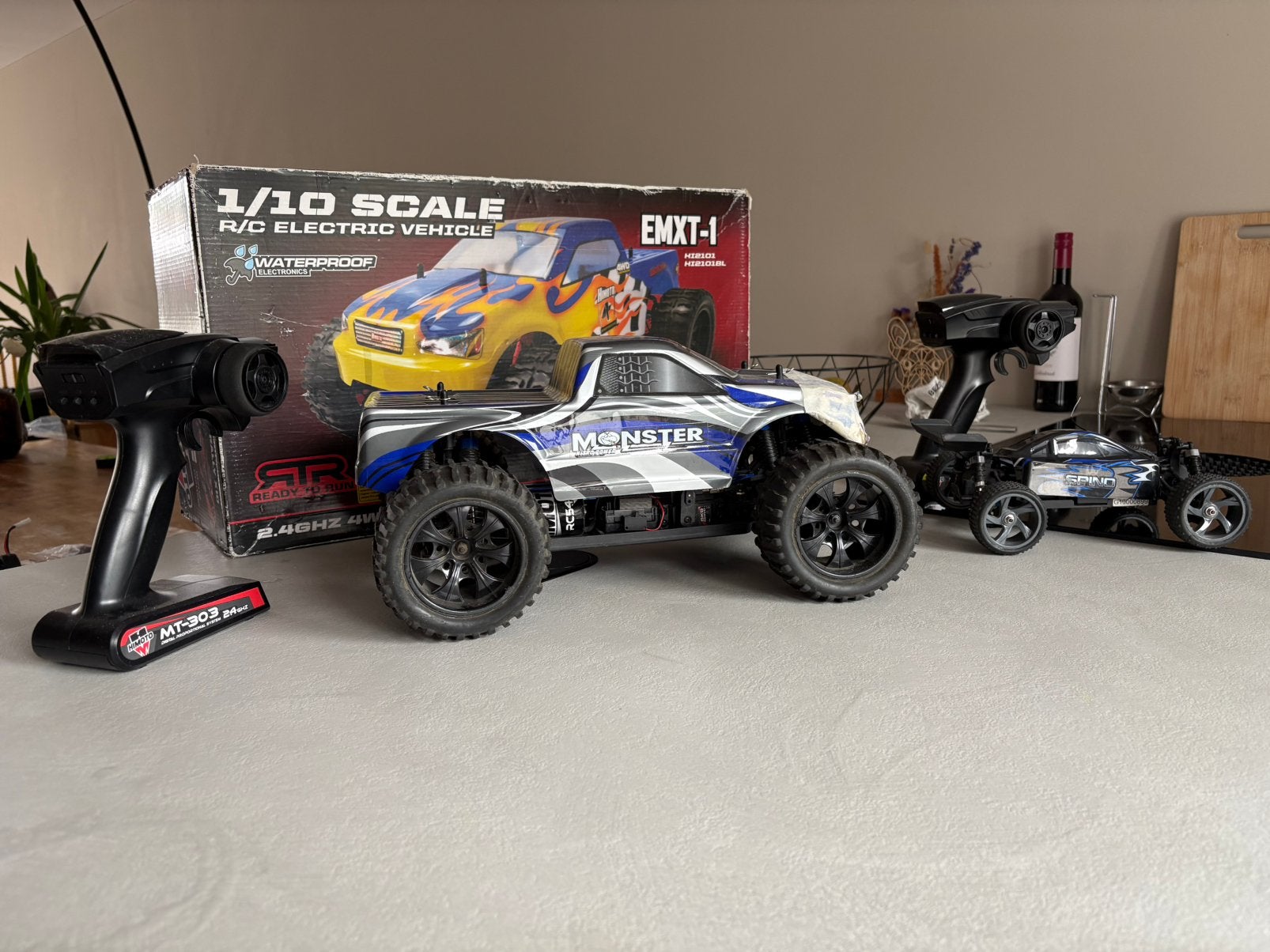Himoto rc auto’s, Ophalen of Verzenden, Gebruikt, Overige schalen, Auto offroad