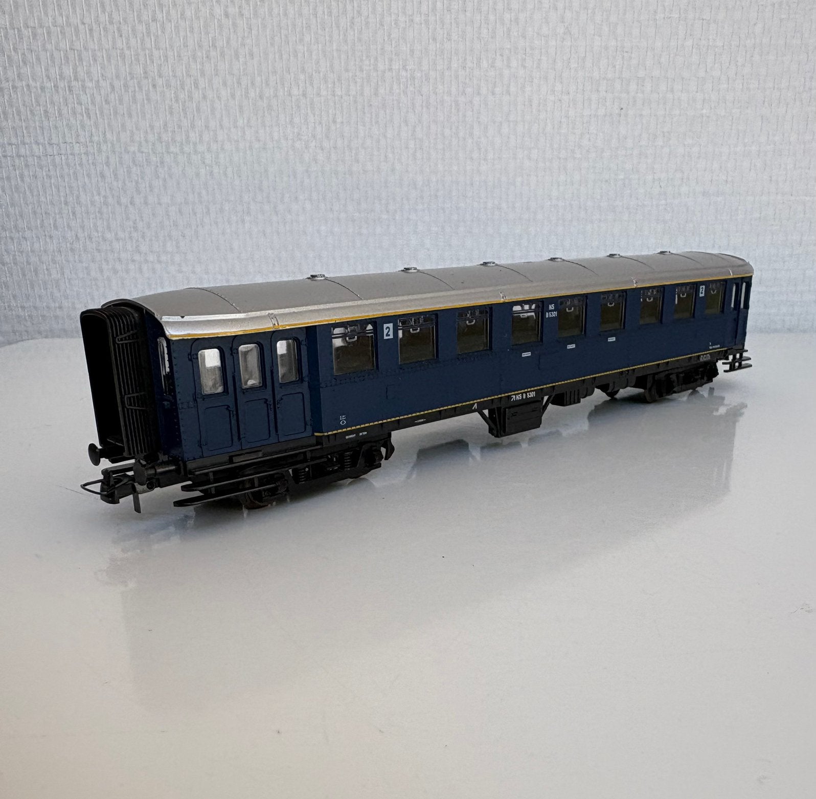 Personen rijtuig NS B 5301 blokkendoos rijtuig blauw Roco, Gebruikt, Gelijkstroom of Wisselstroom, Wagon, Ophalen of Verzenden