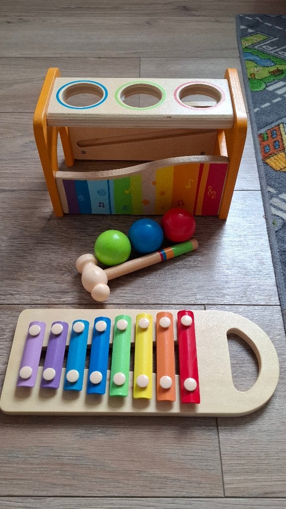 Hape hammerspel met xylofoon, Ophalen of Verzenden, Zo goed als nieuw, Overige typen