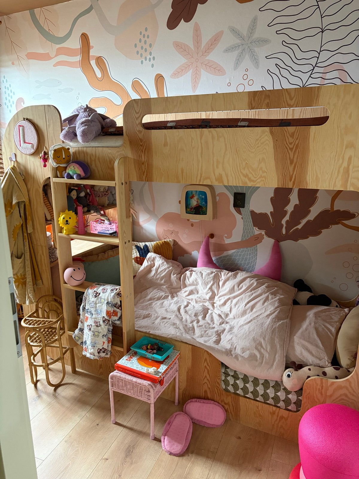 Stapelbed COCO Petit Puk 90x200 met matrassen, 90 cm, Ophalen of Verzenden, Zo goed als nieuw, 200 cm