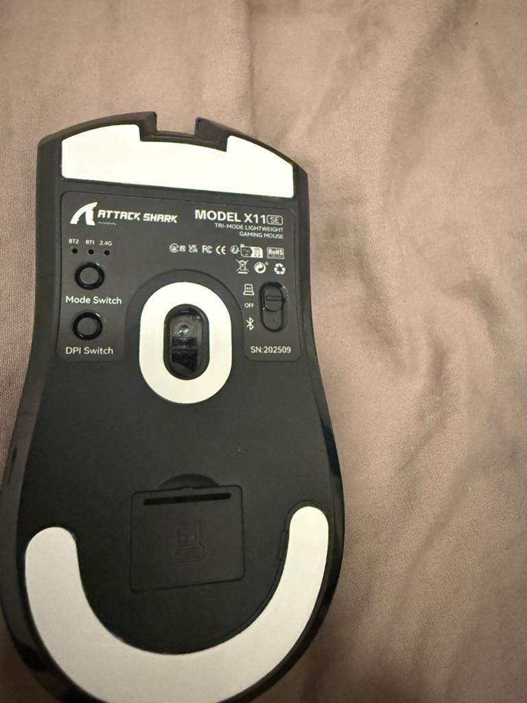 Attack shark x11 se, Computers en Software, Muizen, Muis, Gebruikt, Gaming muis, Rechtshandig