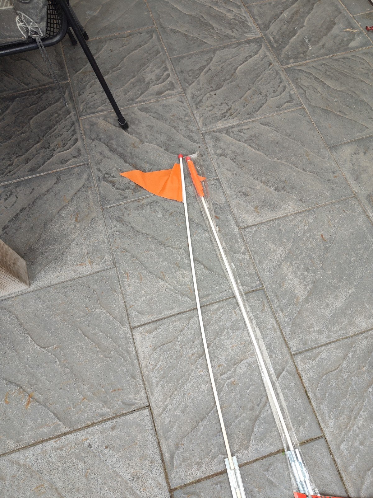 Vlaggetjes voor kinderfiets - Oranje veiligheidsvlaggen, Ophalen, Nieuw, Onbekend