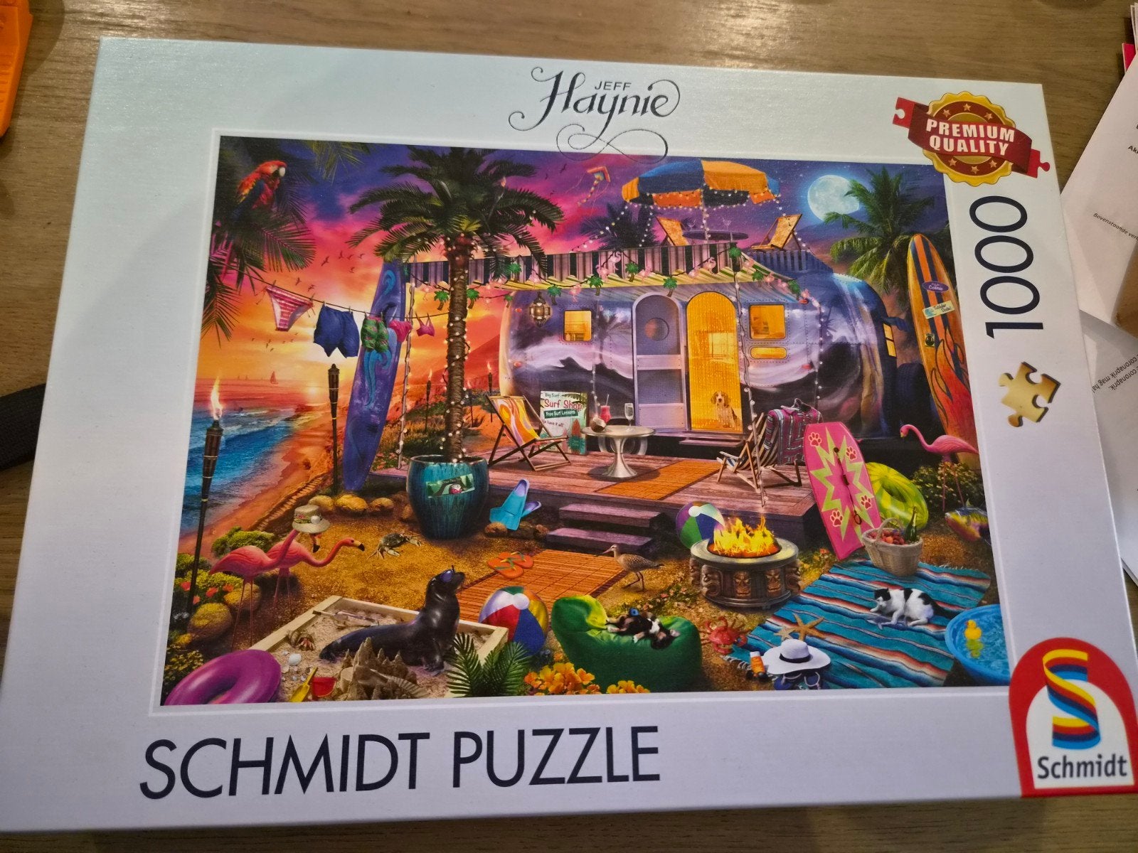 Schmidt Puzzel Jeff Haynie - 1000 stukjes - 2x gelegd, Ophalen of Verzenden, 500 t/m 1500 stukjes, Zo goed als nieuw, Legpuzzel