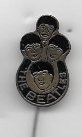 THE BEATLES ZWARTE UITVOERING MUZIEK BAND ENGELAND SPELD, Verzenden, Gebruikt, Merk, Speldje of Pin