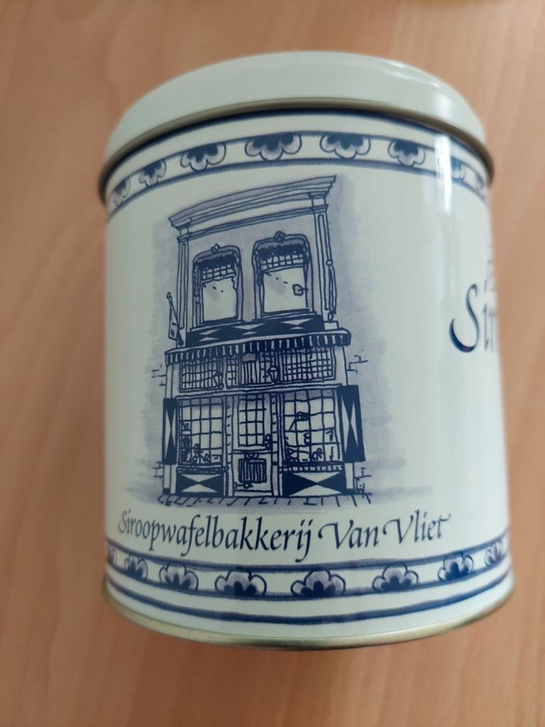 Blik Van Vliet Siroopwafels / Stroopwafels Gouda, Ophalen of Verzenden, Nieuw, Overige