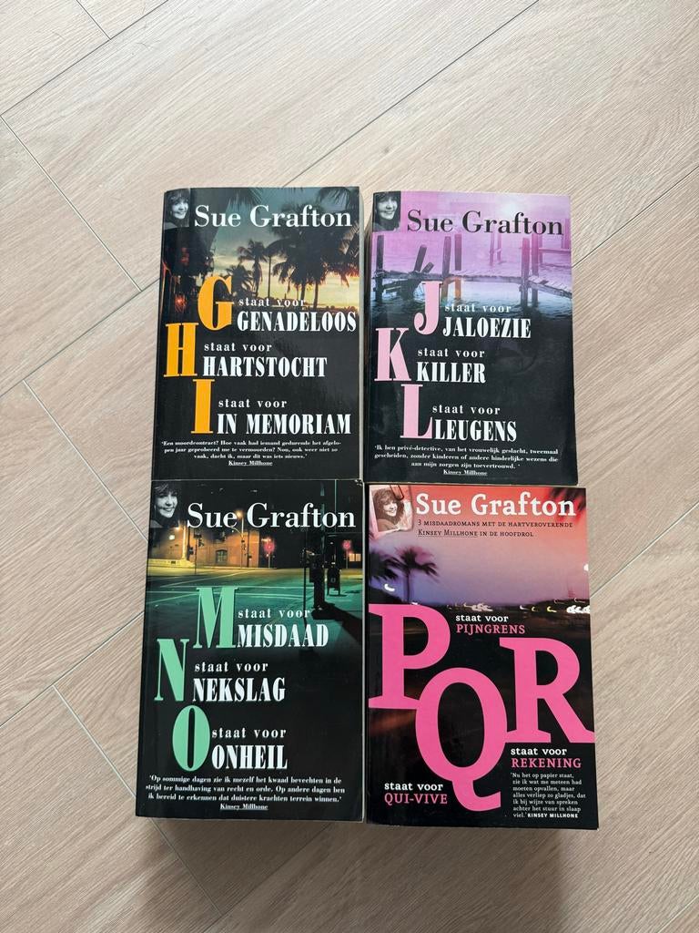 Sue Grafton - A t/m Z serie (4 boeken), Ophalen of Verzenden, Zo goed als nieuw