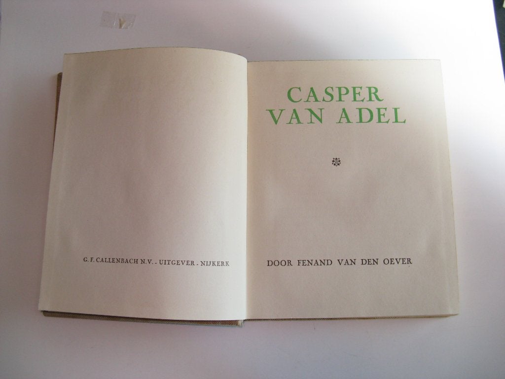Casper van Adel door Fernand van den Oever, Boeken, Ophalen of Verzenden, Gelezen