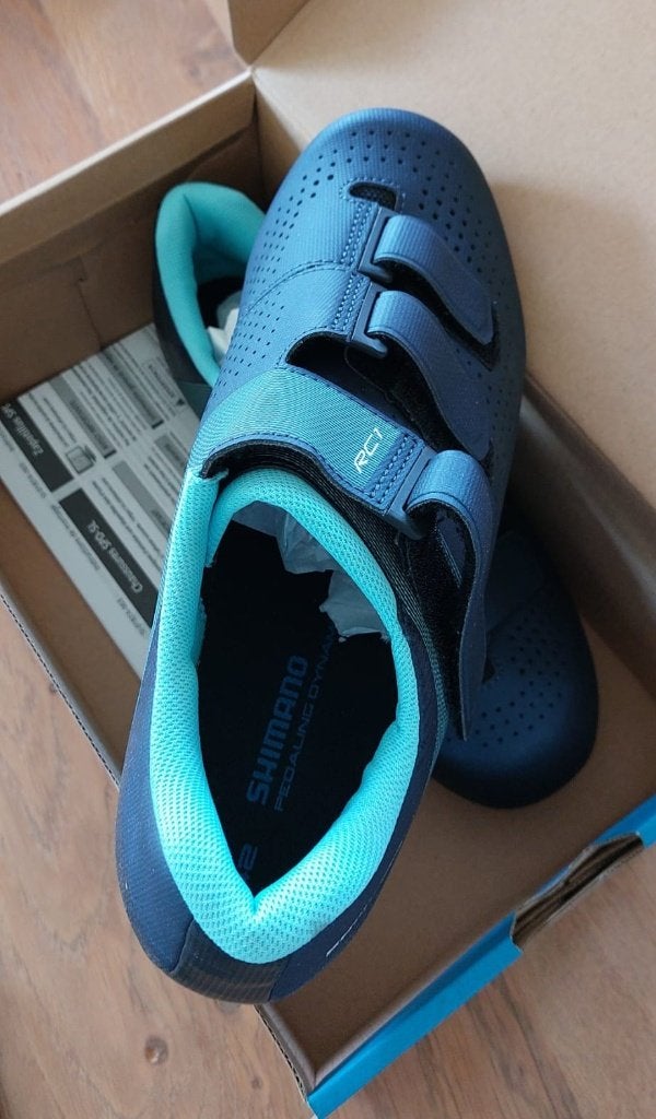 Nieuwe RC1 Shimano race schoenen. Blauw, maat 42, dames, Ophalen of Verzenden, Nieuw, Schoenen