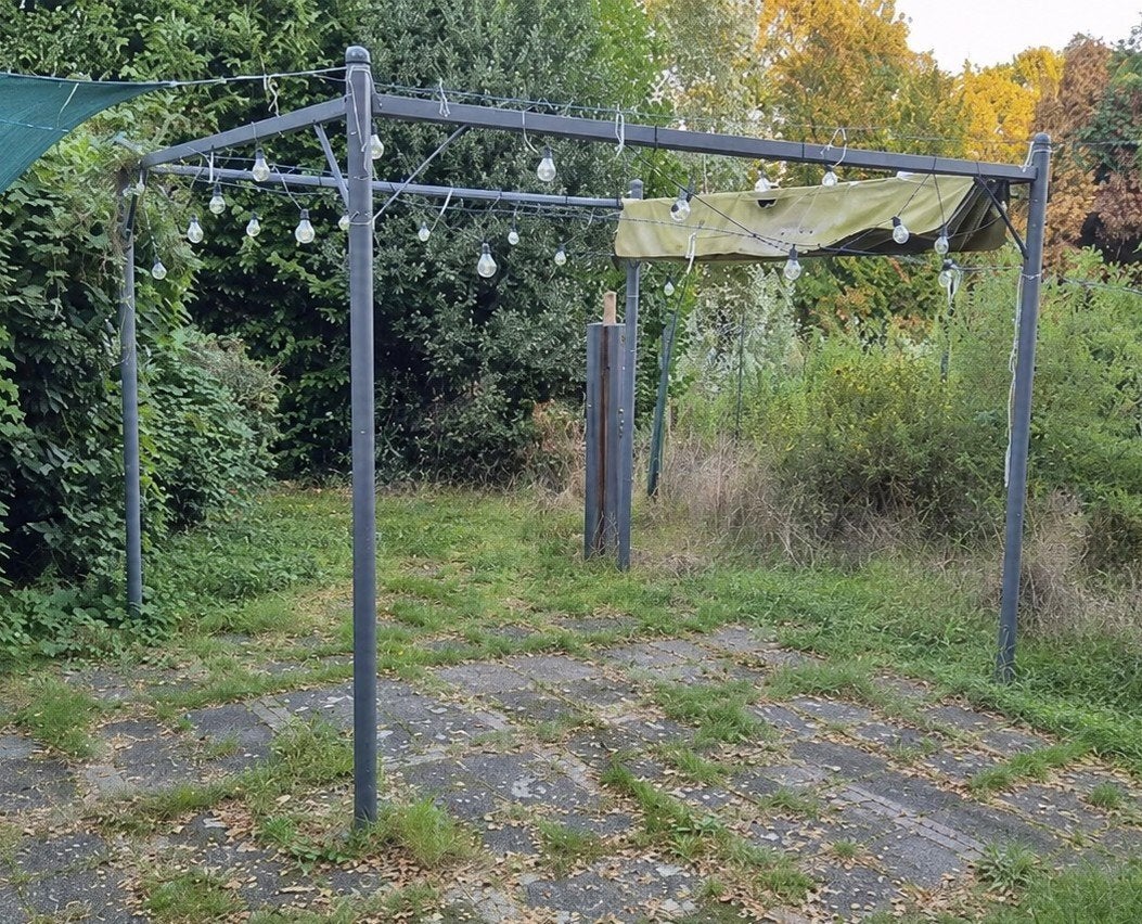 Pergola 3x3m taupe van Cranenbroek, Ophalen, Gebruikt, Minder dan 4 meter, Paviljoen