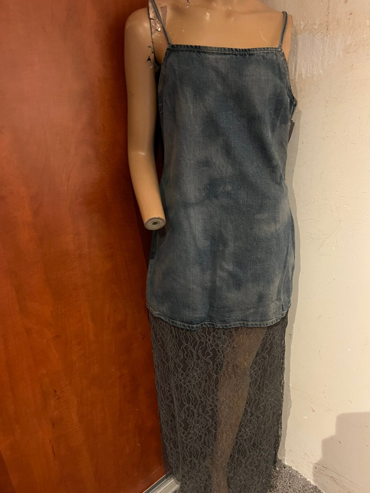 ZARA spijkerjurk maat L nieuw, G, Blauw, G, Maat 42/44 (L)