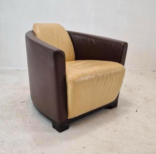 Vintage Italiaans design lounge fauteuils Calia “Hotel”, Ophalen of Verzenden, 75 tot 100 cm, Gebruikt, Retro art deco design