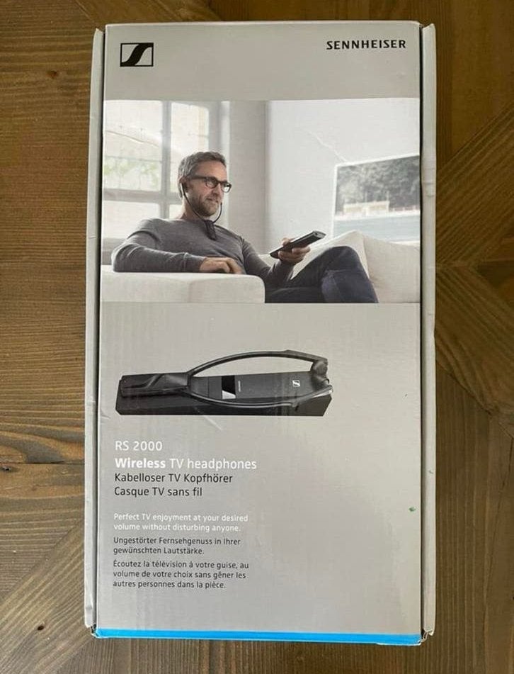 Sennheiser RS 2000 Draadloze TV Hoofdtelefoon, Sennheiser, Zo goed als nieuw, Draadloos, Op oor (supra aural)