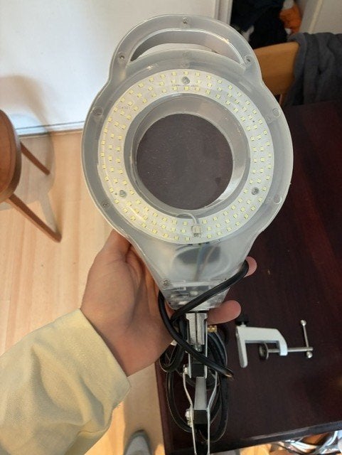 Alteq LED Magnifying Lens 5 diopter vergrootlamp, Hobby en Vrije tijd, Ophalen of Verzenden, Zo goed als nieuw, Vergrootglas of Loep