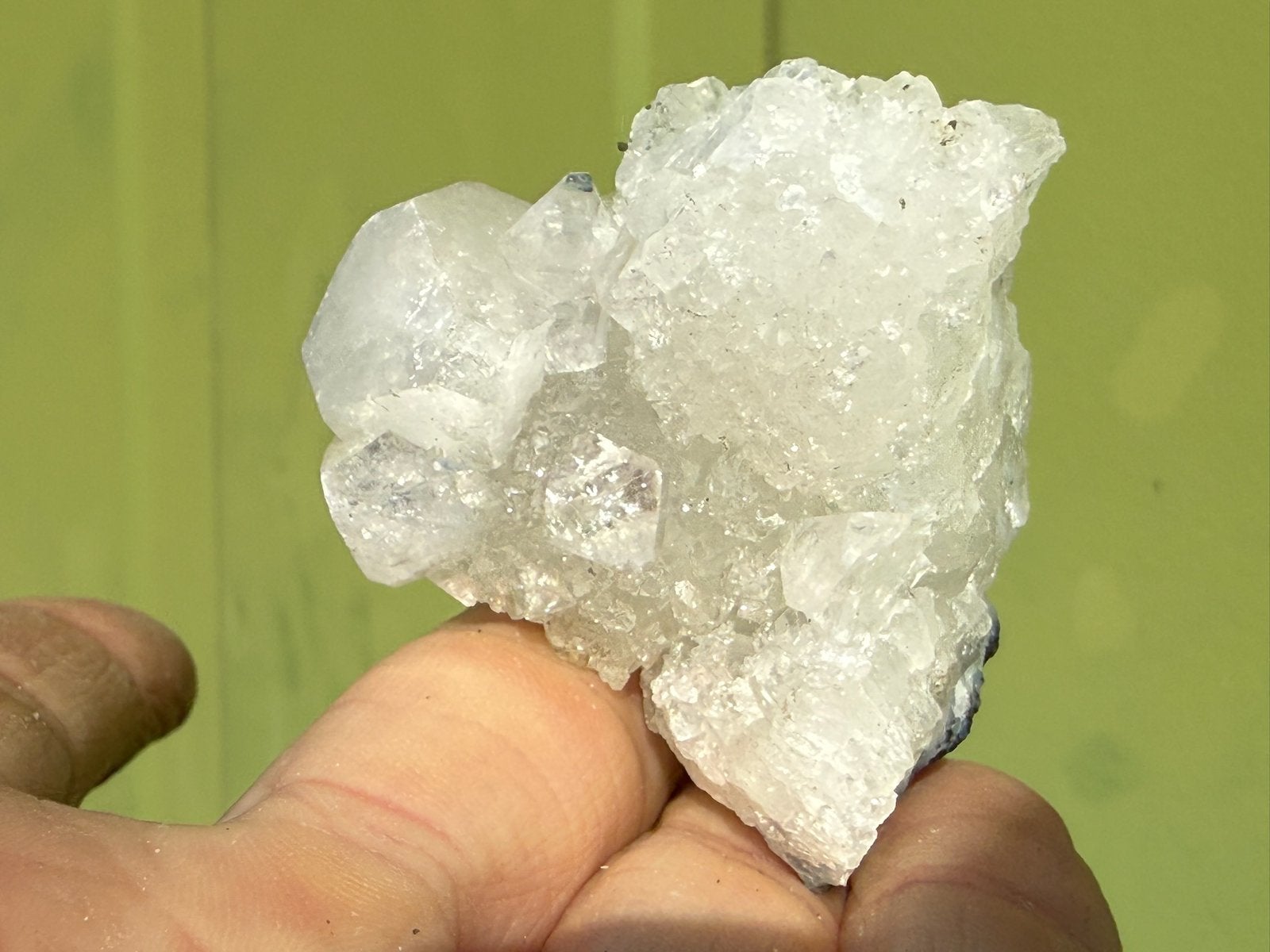 Apofyliet kristallen cluster dubbelgeleider mineralen, Ophalen of Verzenden, Mineraal
