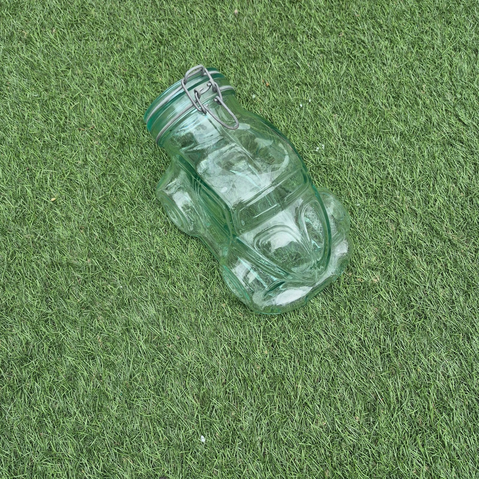 Glazen pot in de vorm van een auto, Verzamelen, Ophalen of Verzenden