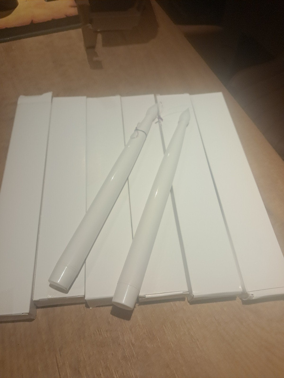 12 Nieuwe LED Kaarsen - Wit, Kunststof, Wit, Nieuw, Ophalen of Verzenden