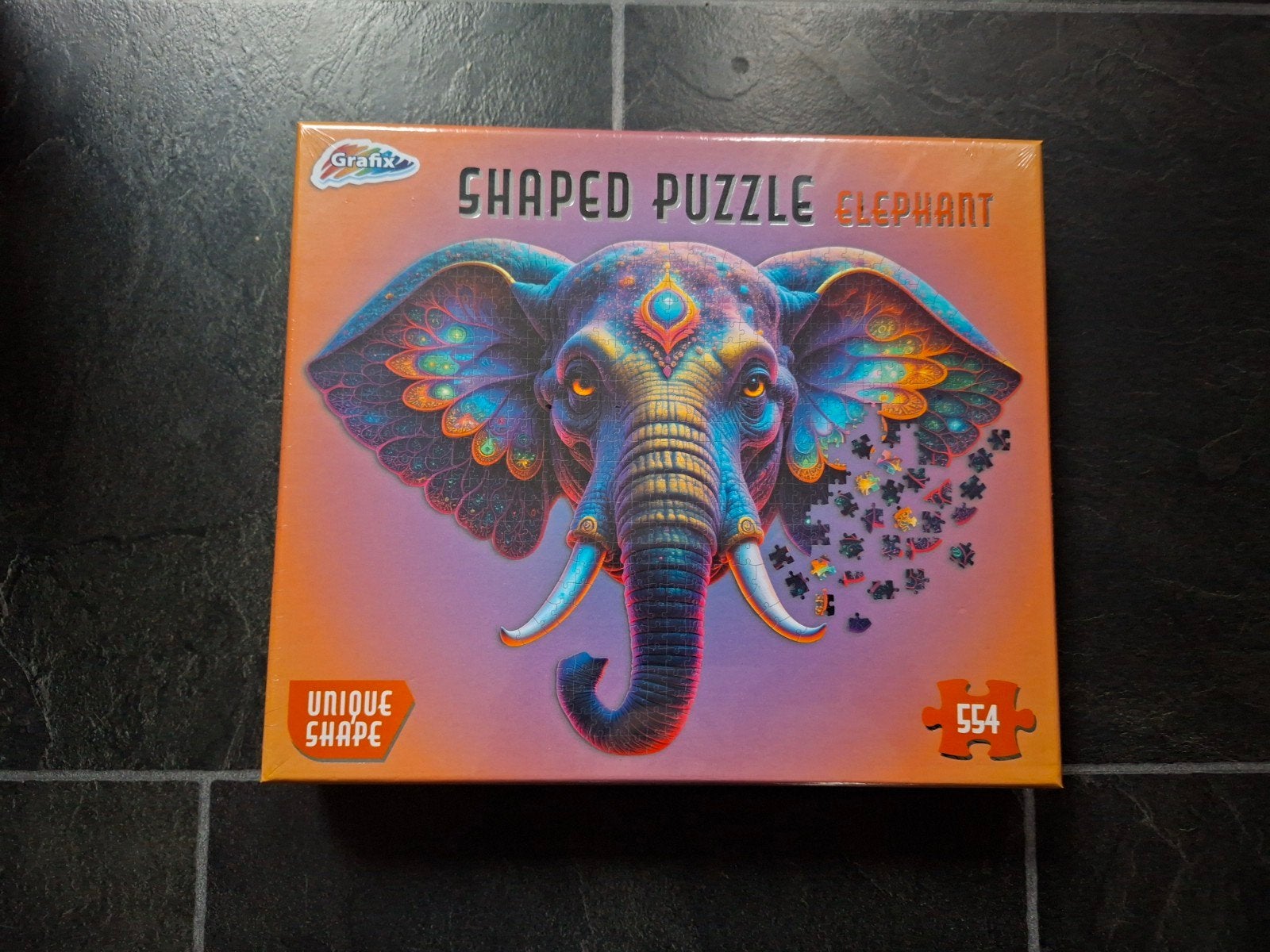 Shaped Olifant Puzzel - 554 Stukjes - Nieuw, Ophalen of Verzenden, 500 t/m 1500 stukjes, Nieuw, Legpuzzel