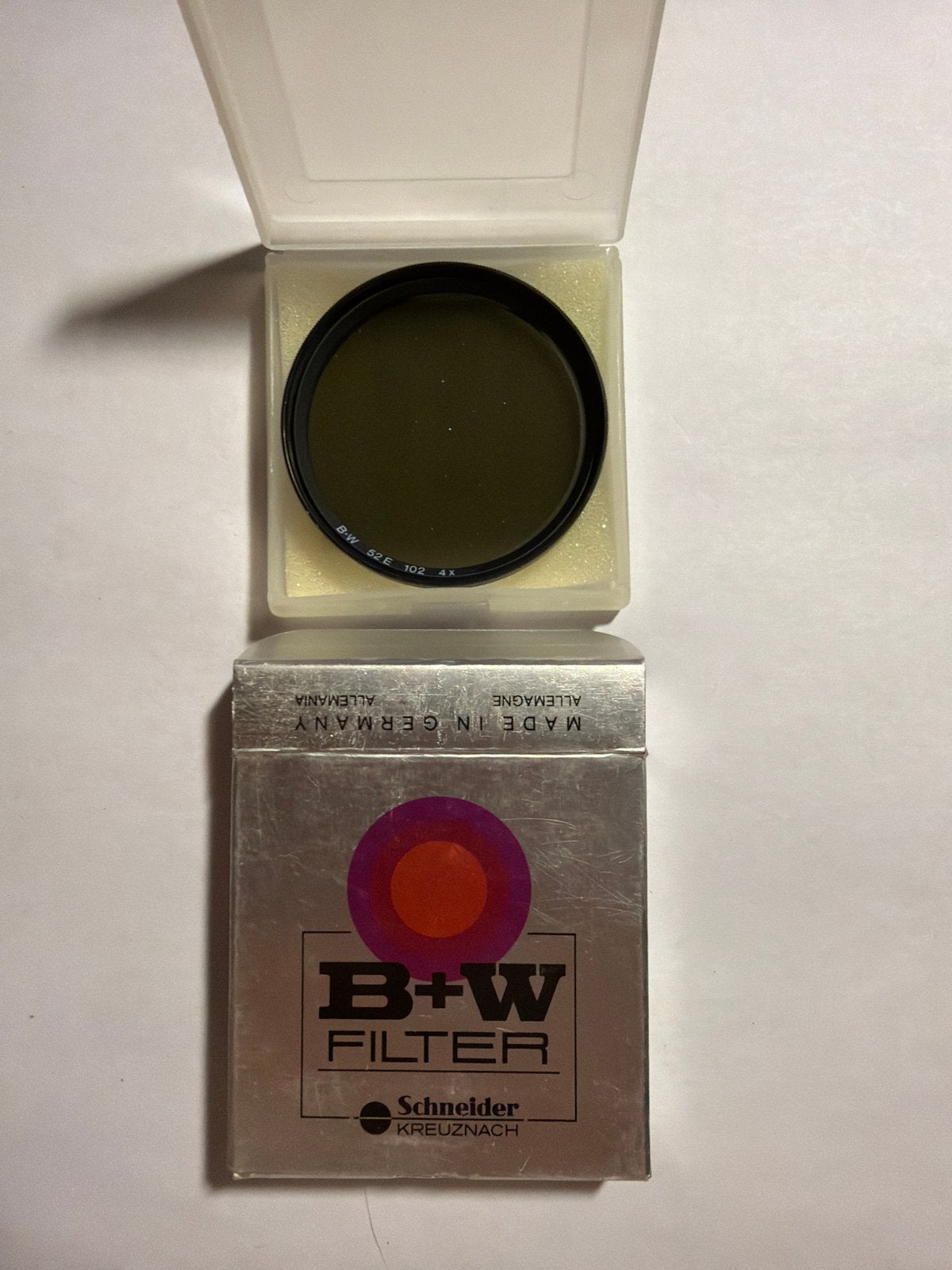 B+W 52E 102 4x ND 0.6 Grijsfilter - Zo goed als nieuw, B+W, Zo goed als nieuw, 50 tot 60 mm, Met schroefdraad