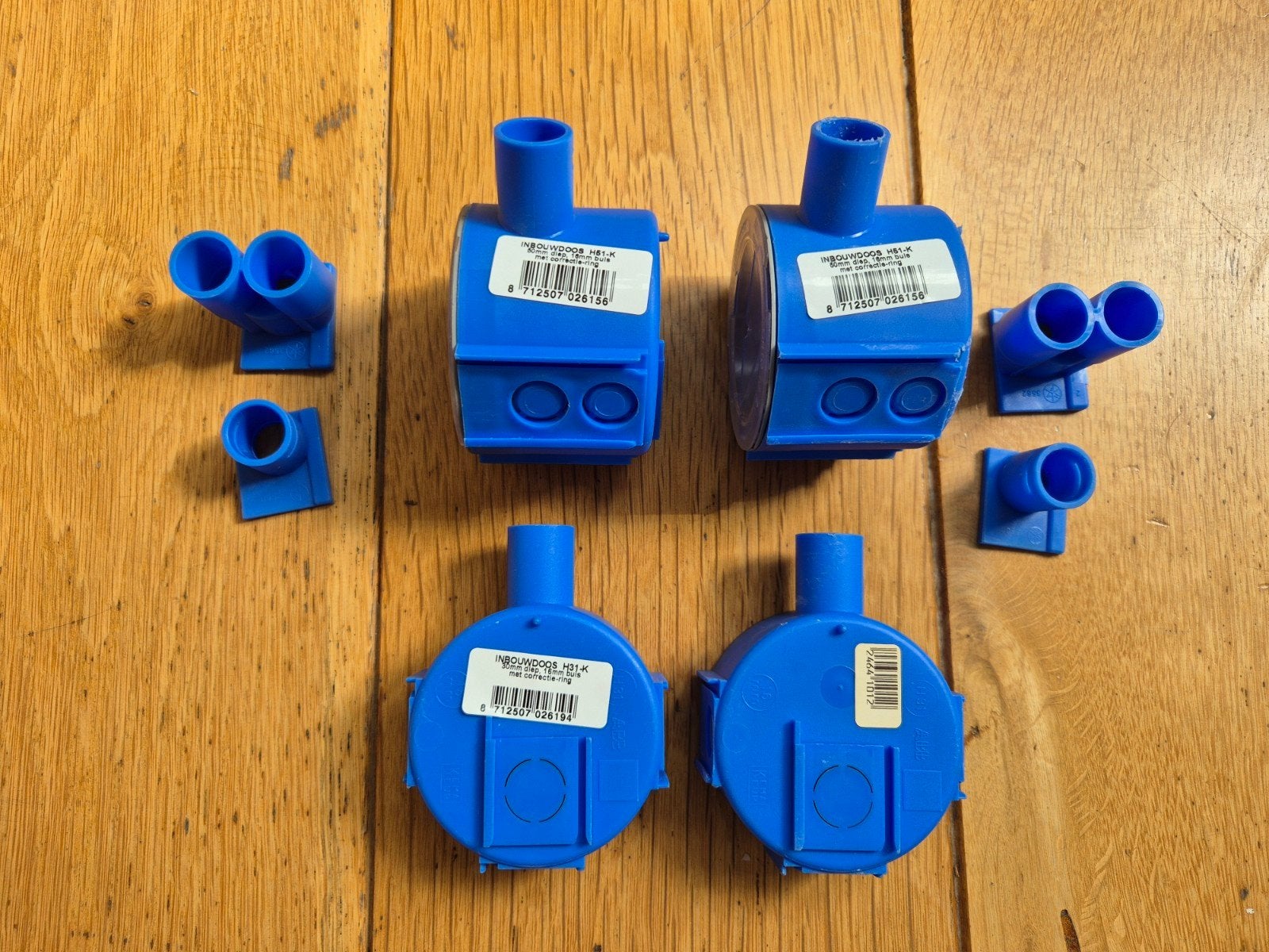 ABB inbouwdozen 2x 60 en 2x 30 mm diep, Ophalen of Verzenden, Overige typen
