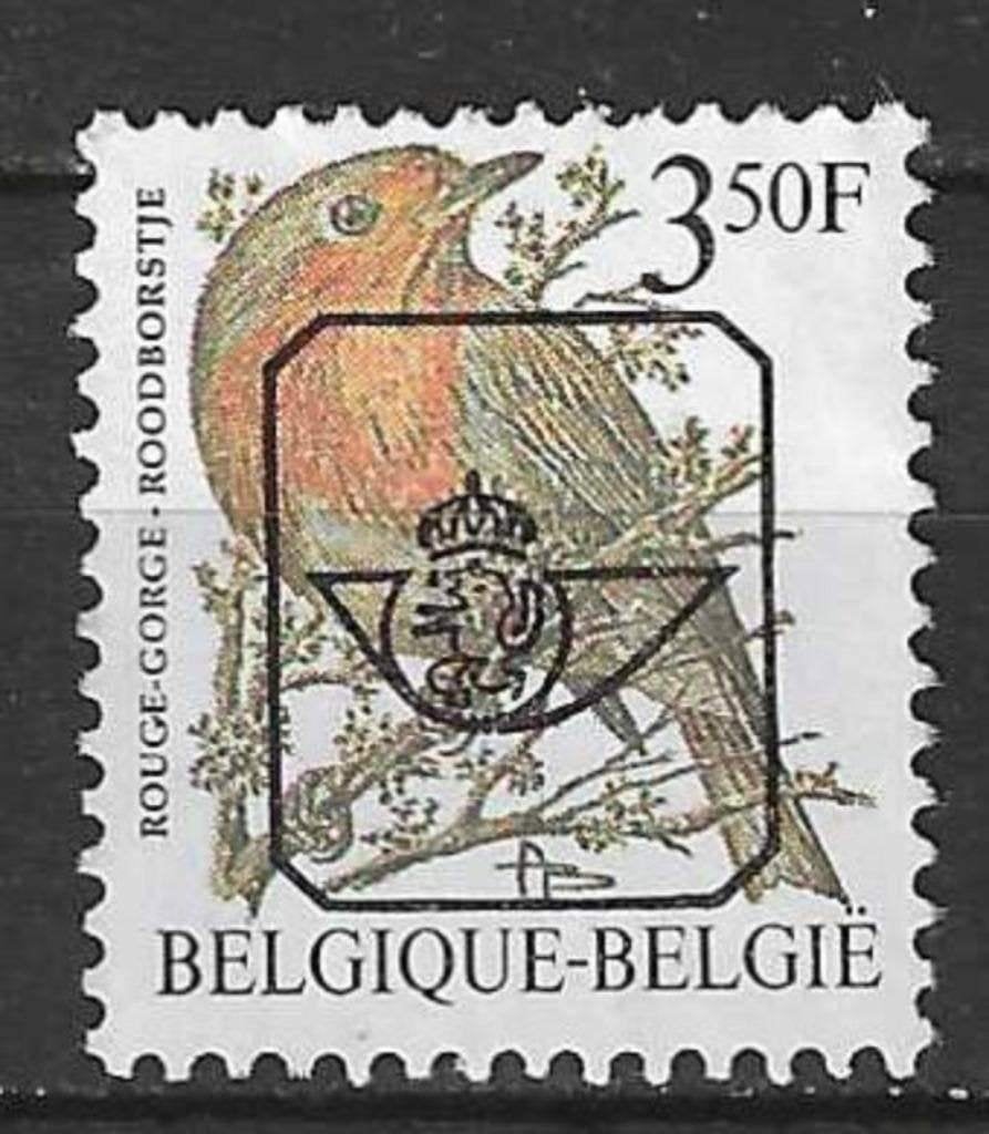 Belgie 1986 - OBP 822P7apre - Roodborstje - 3.50 F. (ZG), Verzenden, Postfris, Voertuigen