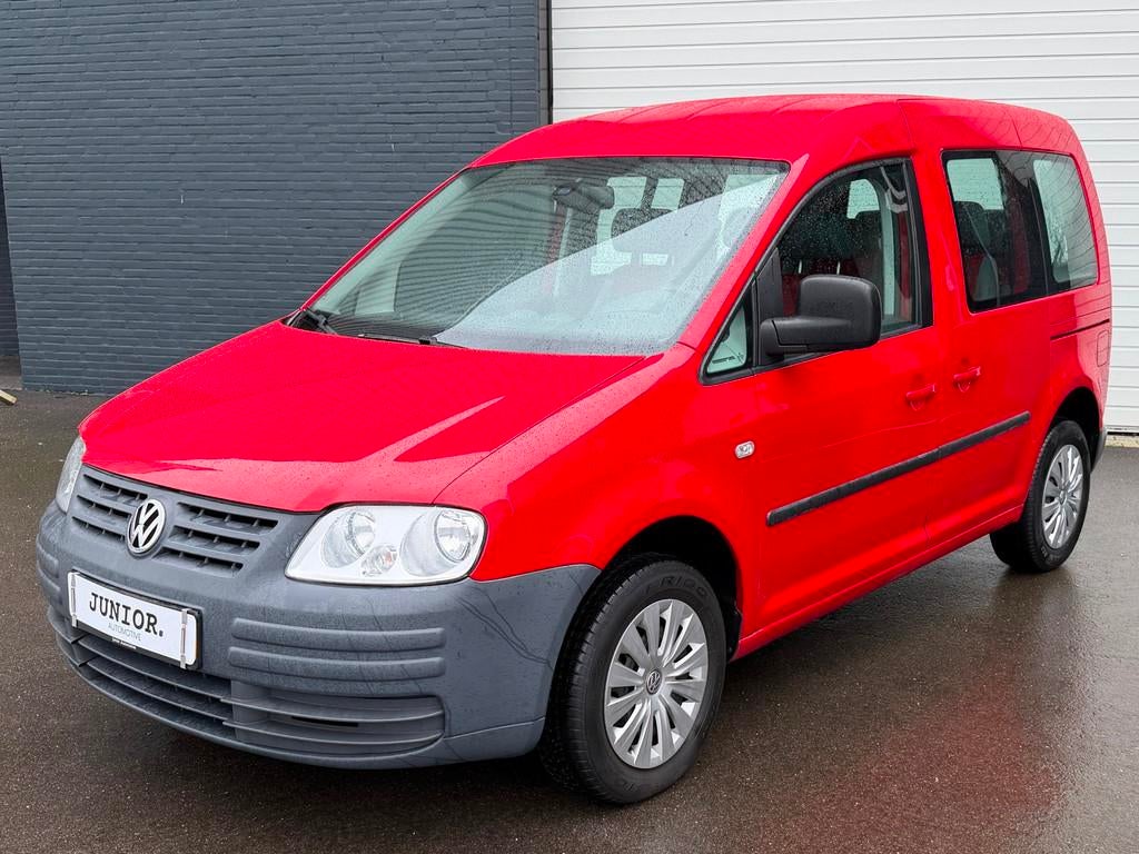 Volkswagen Caddy 1.4 Optive 7PERSOONS/CLIMA/ELKPAKKET/APK, Auto's, Volkswagen, Stof, Gebruikt, 4 cilinders, 7 stoelen