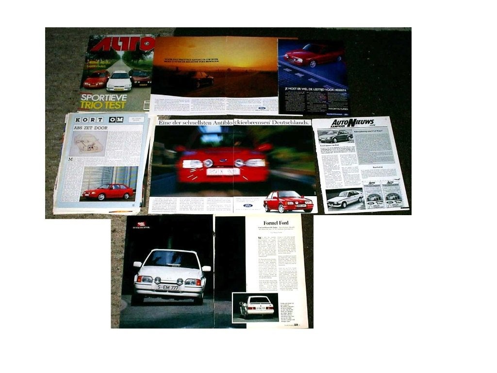 Ford Escort RS Turbo MK 4 [ 18 verschillende testen/info's ], Verzenden, Zo goed als nieuw, Ford