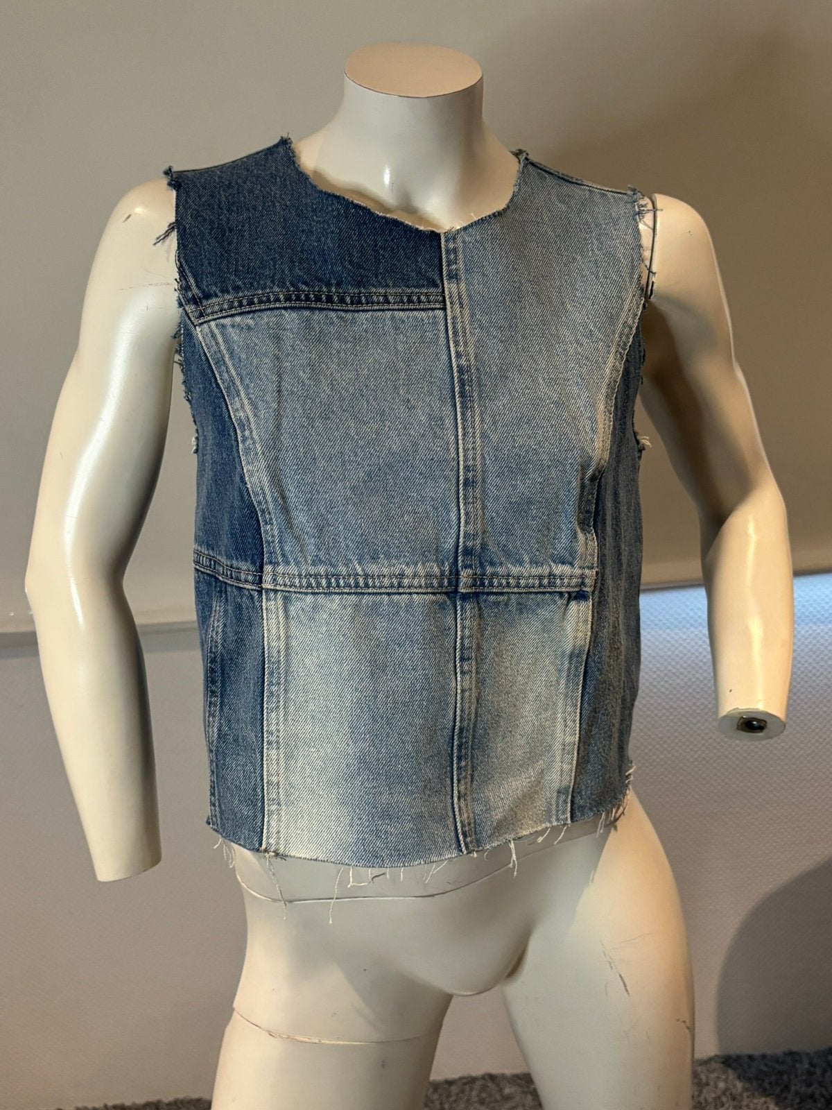 Zara jeans top maat s nieuw, Blauw, Ophalen of Verzenden, Zo goed als nieuw, Korte mouw