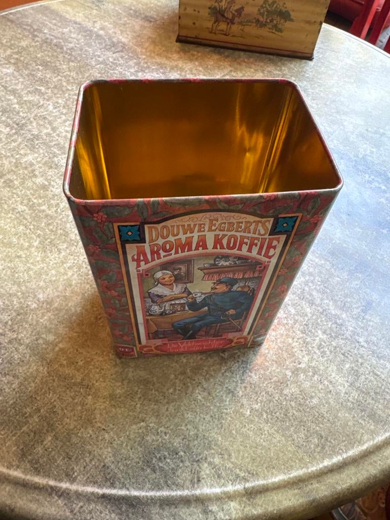 Vintage Douwe Egberts Aroma Koffie Blik, Verzamelen, Ophalen of Verzenden, Gebruikt, Koffie, Douwe Egberts