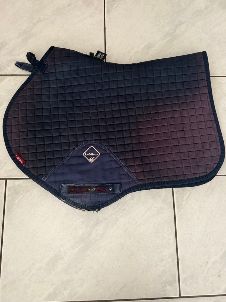 LeMieux ProSport zadeldek donkerblauw, Full (L), Gebruikt, Ophalen of Verzenden, Blauw